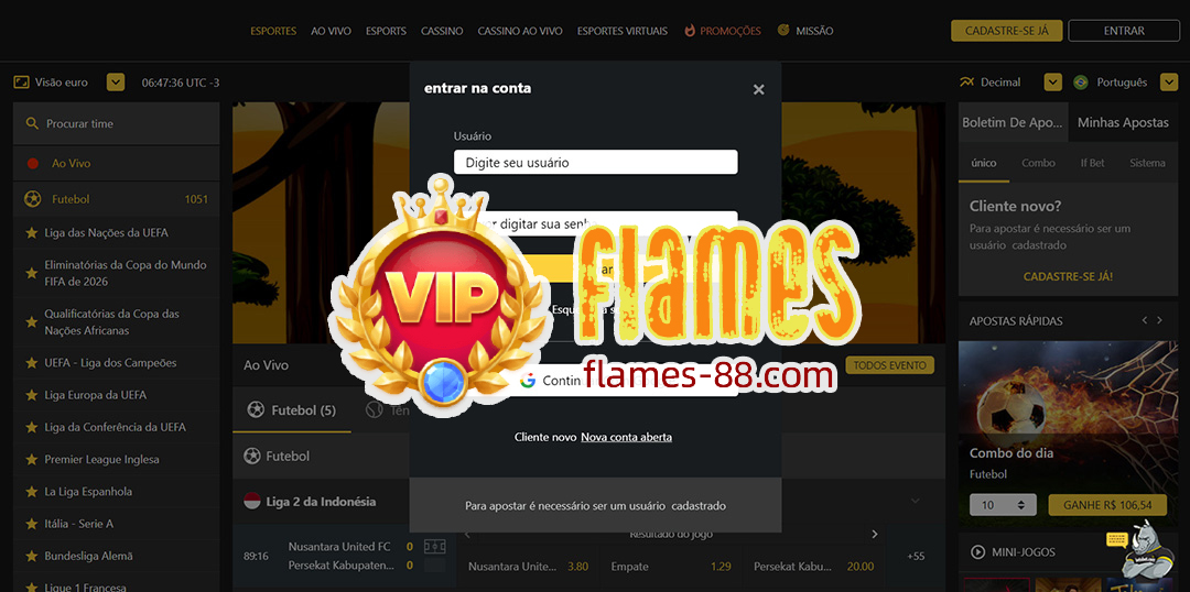 flames login